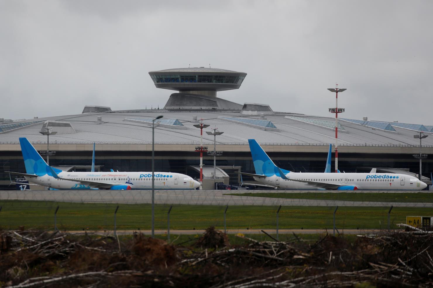 Aircraft of Pobeda airline are seen at the Vnukovo Internatio<em></em>nal Airport amid the outbreak of the coro<em></em>navirus disease (COVID-19) in Moscow, Russia May 22, 2020. REUTERS/Maxim Shemetov 