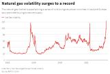 The natural gas market is experiencing a series of wild swings as power crunches in Asia and Europe spur panicked buying to secure supply.