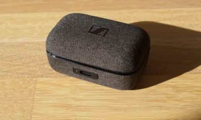 The case of the Sennheiser Momentum True Wireless 4.