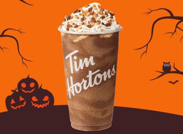 The New Chocolate Peanut Butter Iced Capp with Reese's at Tim Hortons