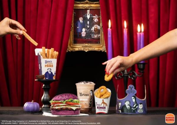 Burger King The Addams Family Menu