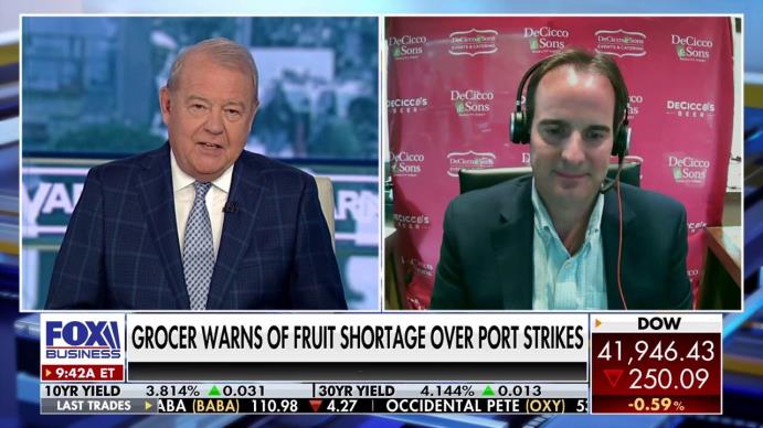 DeCicco & Sons CEO John DeCicco Jr. details the impact of the port worker strike on the company as he prepares for a fruit shortage. 