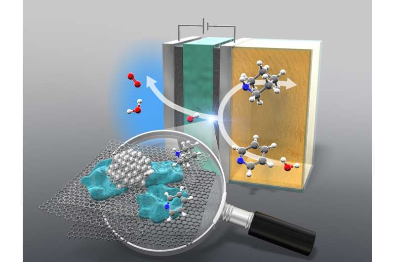 An efficient way to hydrogenate nitrogen-co<em></em>ntaining aromatic compounds has been developed