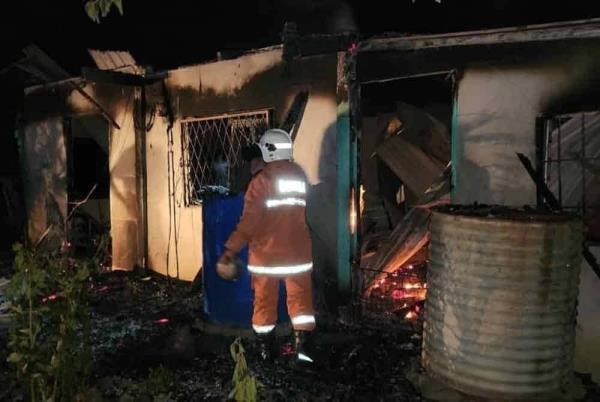 Charred remains of septuagenarian living alone found among debris after Kudat home catches fire