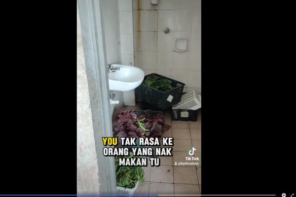 Veggies in toilet, expired laksa, and bad spelling land Melaka trader in trouble with domestic trade enforcers (VIDEO)