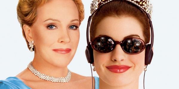 Julie Andrews and Anne Hathaway in Princess Diaries