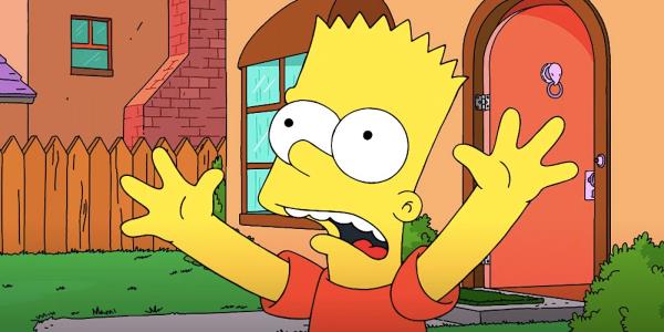 Bart runs out of the house screaming in The Simpsons season 36 episode 1