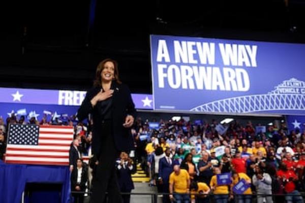 Democratic presidential nominee and U.S. Vice President Kamala Harris 