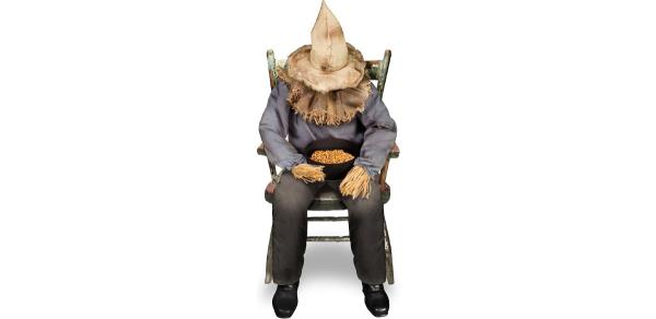 Spirit Halloween Sitting Scarecrow Animatronic