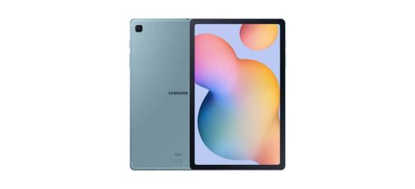 Samsung Galaxy Tab S6 Lite tablet on white background