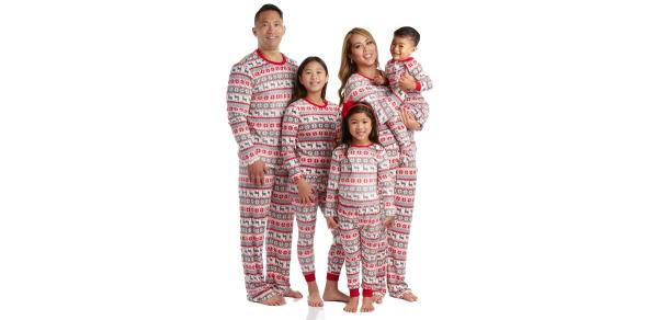 PJ's &amp; Presents Matching Velour Family Christmas Pajamas Set