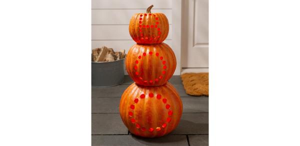 Balsam Hill Lit Stackable Cut-Out Pumpkins