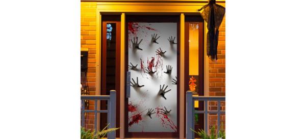 Best Joyin Halloween Haunted House Window Door Cover