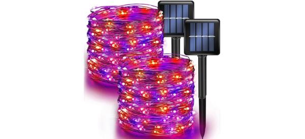 Best Dazzle Bright Purple and Orange Fairy String Lights