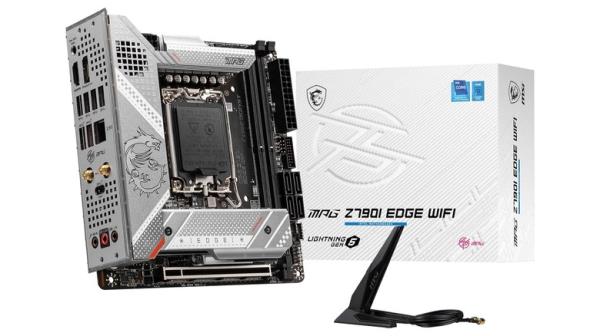 MSI MPG Z790I Edge WiFi board and box