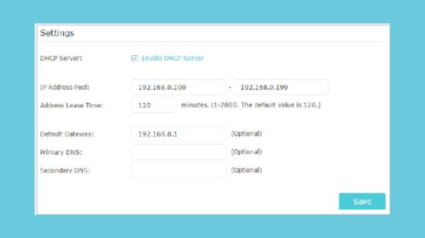 Dialog box for setting static IP address in TP-me<em></em>ta