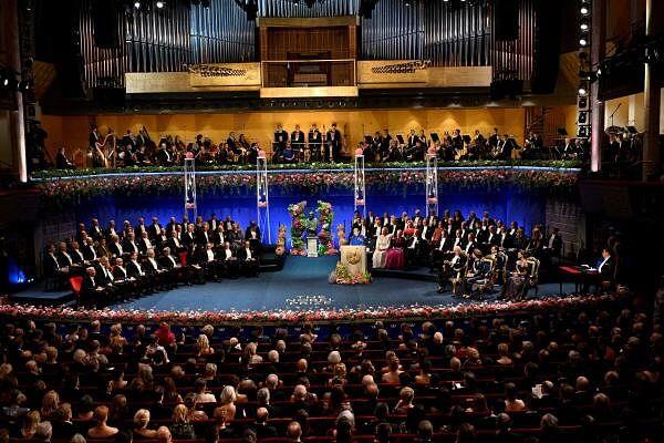 Nobel Prize ceremony in the Ko<em></em>nserthuset in Stockholm