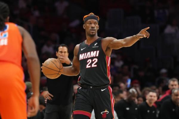 Jimmy Butler has been in trade rumors all season, but the Miami Heat say he won't be dealt. 