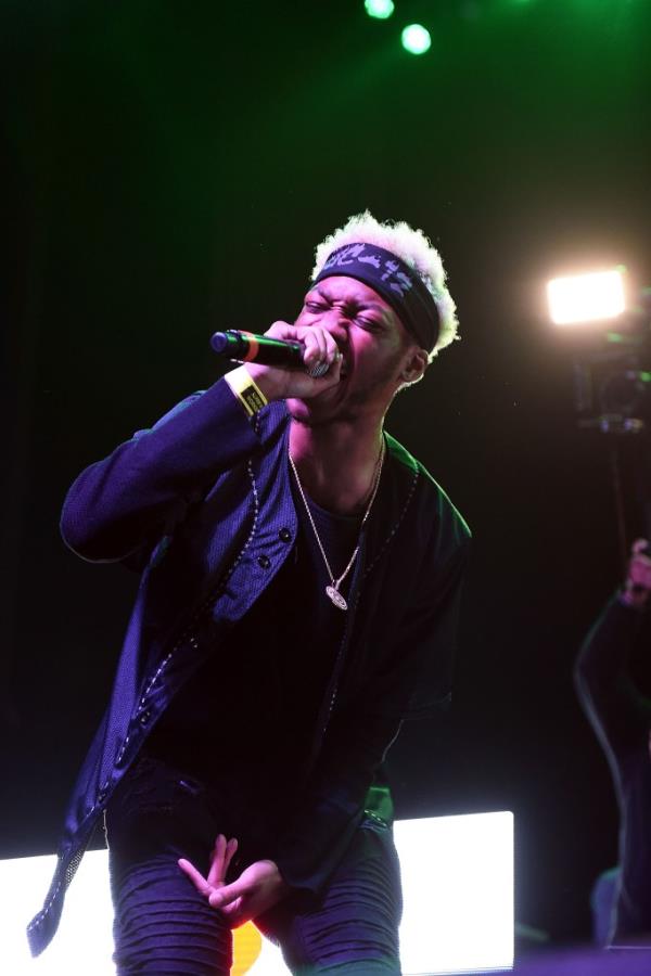 Rapper OG Maco performs o<em></em>nstage at 5th Annual Street Execs Christmas Co<em></em>ncert at The Tabernacle on December 22, 2014 in Atlanta, Georgia.  