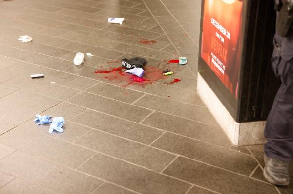 Grand Central Terminal blood stained floor