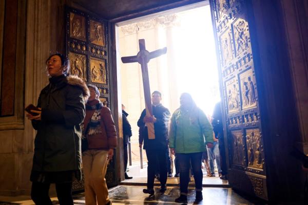 Pope Francis opened the great Holy Door at St. Peter's, too, to mark the start of the 2025 Jubilee.