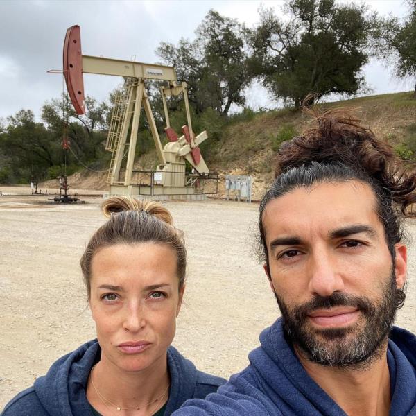 Justin Baldoni and his wife Emily