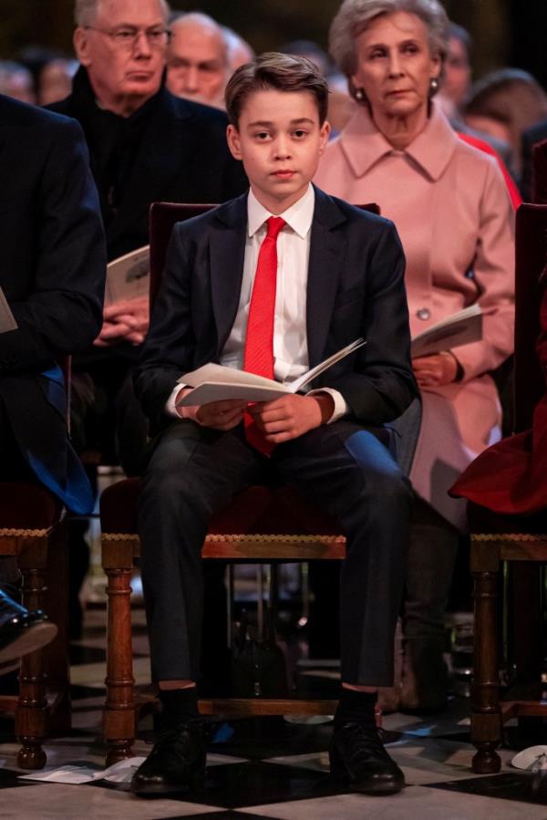 Prince George attends the Together At Christmas carol service at Westminster Abbey in London, Britain, December 6, 2024.