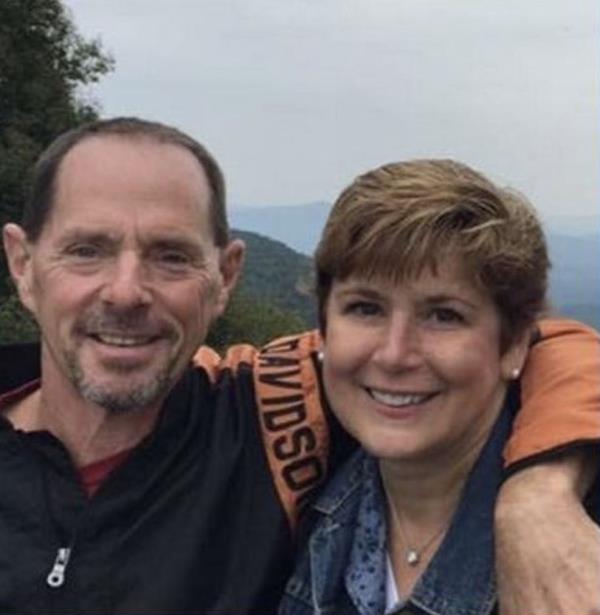 Victim Do<em></em>nna Major is pictured with husband Danny Jenkins.