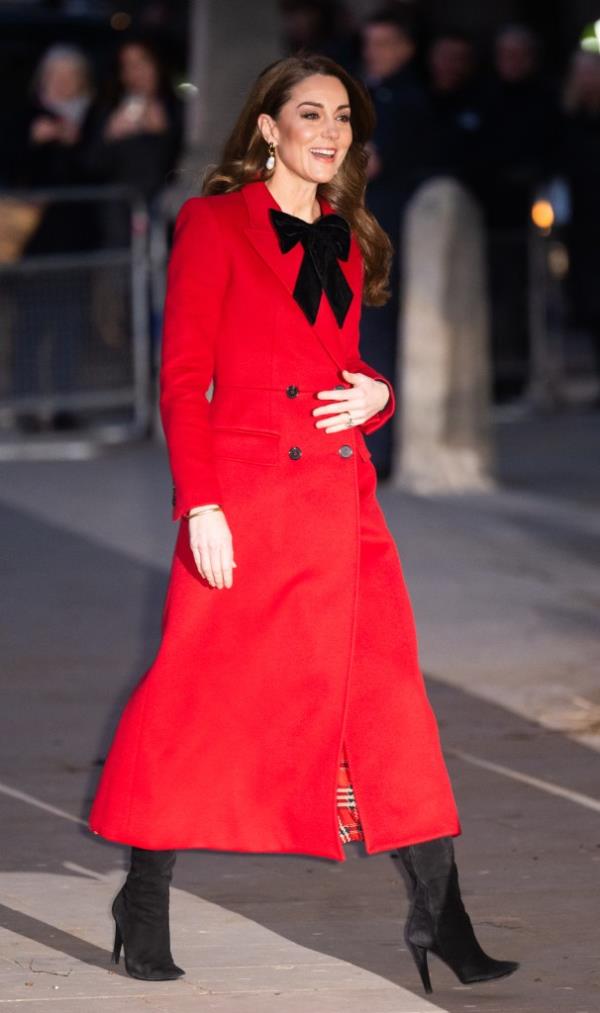 Kate Middleton attends her "Together At Christmas" carol service at Westminster Abbey