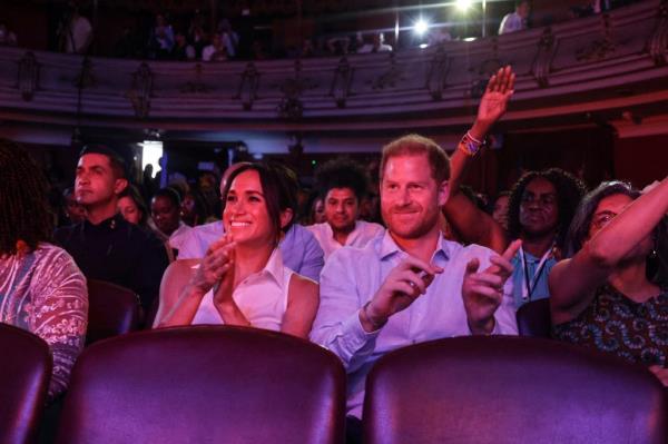 Meghan Markle and Prince Harry in Colombia in August