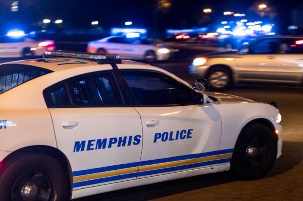 A Memphis Police patrol car.