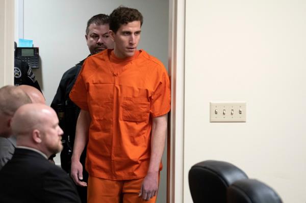 Bryan Kohberger, who is accused of killing four University of Idaho students in November 2022, appears at a hearing in Latah County District Court, on Jan. 5, 2023, in Moscow, Idaho.