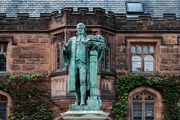 Statue of John Witherspoon at Princeton University