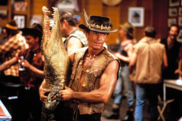 Paul Hogan in "Crocodile Dundee"