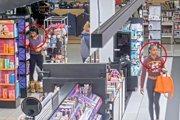 Security footage of three alleged shoplifters in an Orange County Ulta.