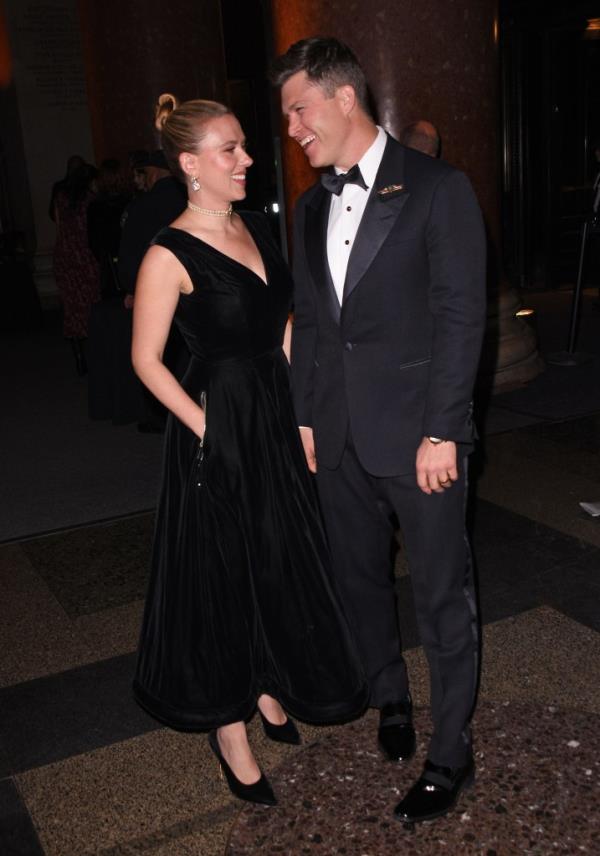 Scarlett Johansson and Colin Jost in New York City on December 5