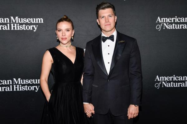 Scarlett Johansson and Colin Jost at the American Museum of Natural History's Museum Gala on Dec. 5, 2024