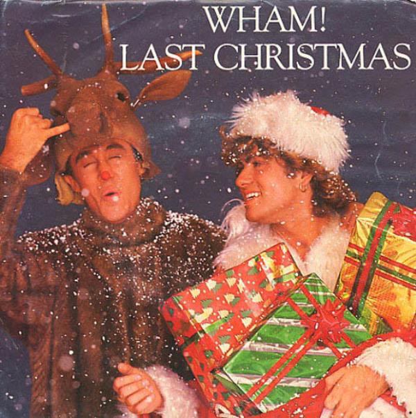 Wham!'s  Last Christmas album cover which George Michael and Andrew Ridgeley