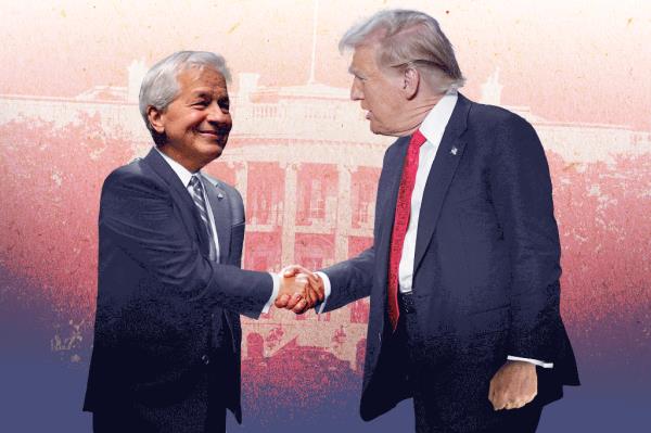 Jamie Dimon and Do<em></em>nald Trump