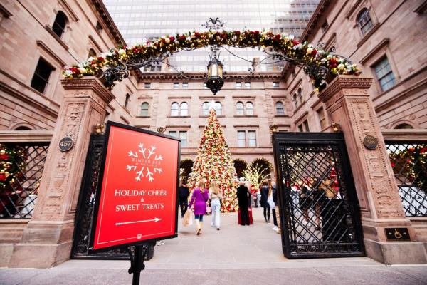 Exquisite holiday decor at Lotte New York Palace for the 2024 Holiday season