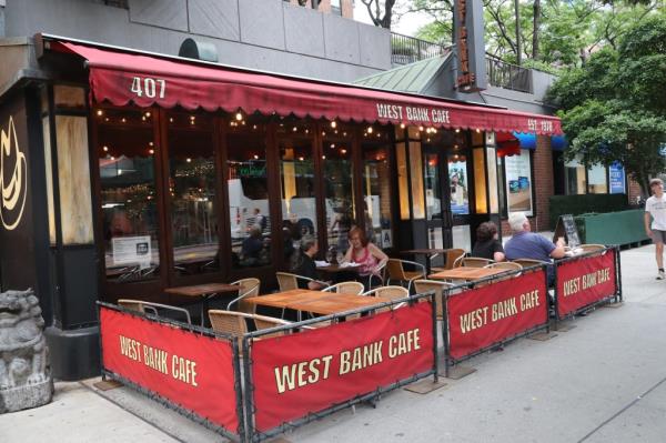 outside awning of west bank cafe